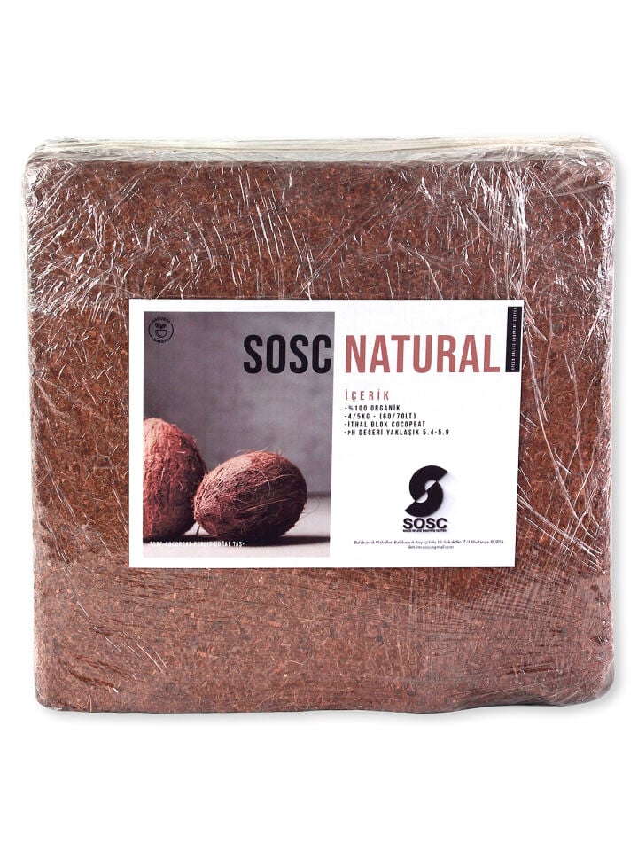 Cocopeat 65-75 Litre Sıkıştırılmış Hindistan Cevizi Torfu Bitki Toprağı 4-5 Kg.